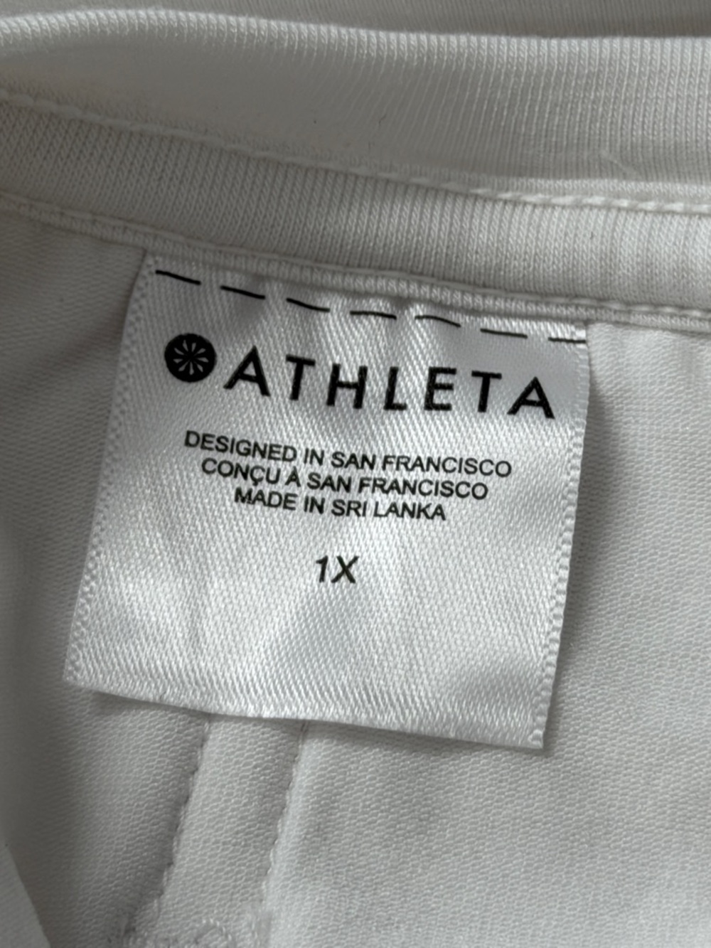 Athleta White Women's Top - 1X - Picture 6 of 7